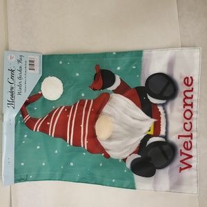 Gnome Christmas garden flag